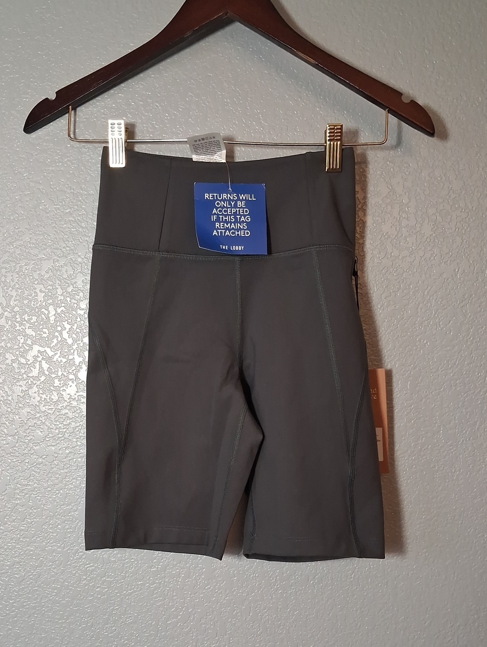 Women's High-Waist Gray Active Shorts